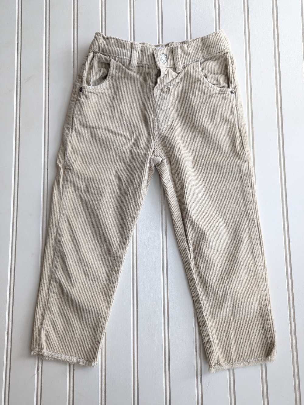 Zara Kids Beige Corduroy Casual Bottoms